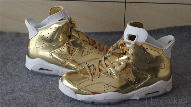 Top Quality Air Jordan 6 Pinnacle Metallic Gold